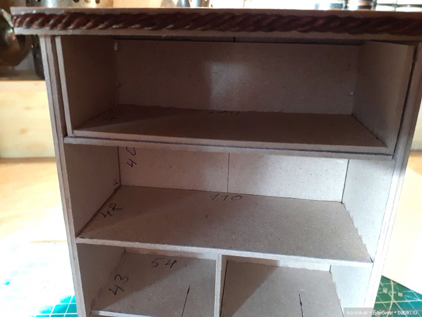 Копилка. Мастер-класс. Делаем комод из переплетного картона