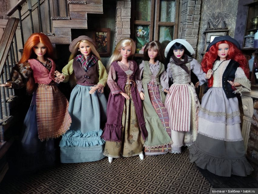 Барышни-крестьянки — Одежда и обувь для кукол своими руками: фото