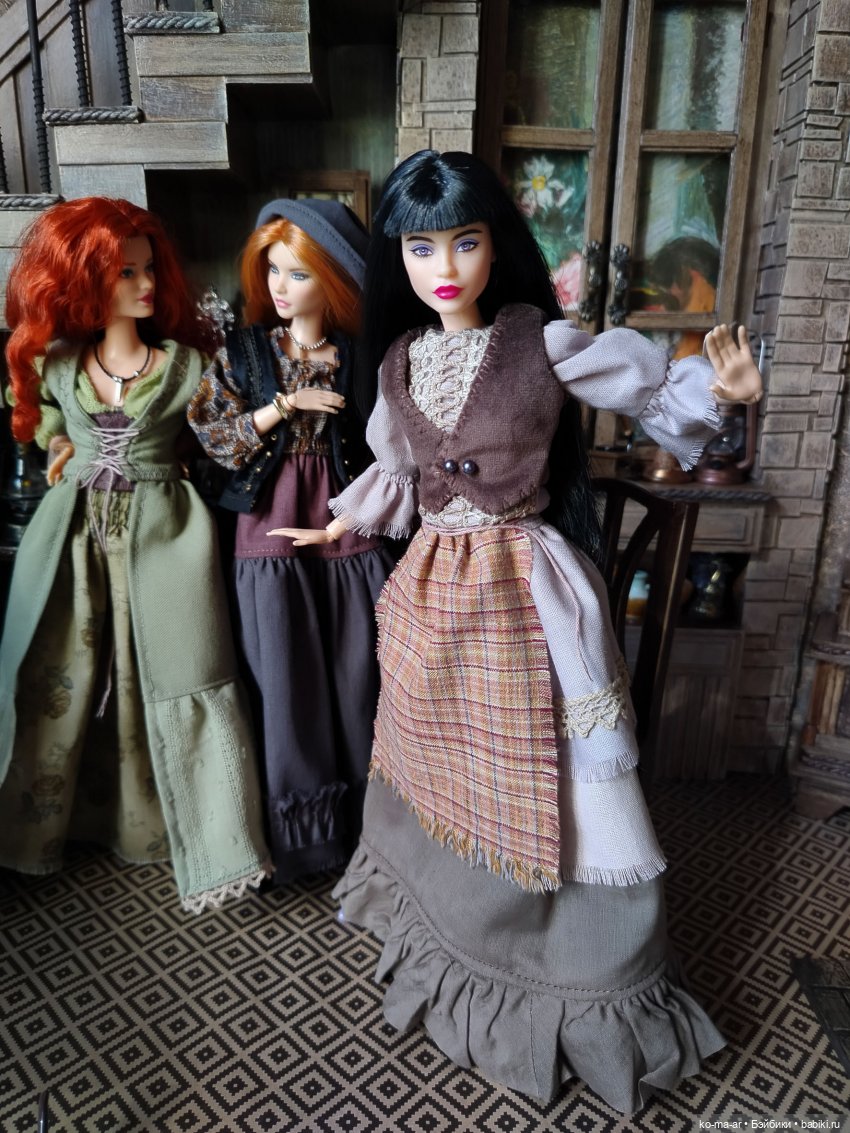 Барышни-крестьянки — Одежда и обувь для кукол своими руками: фото