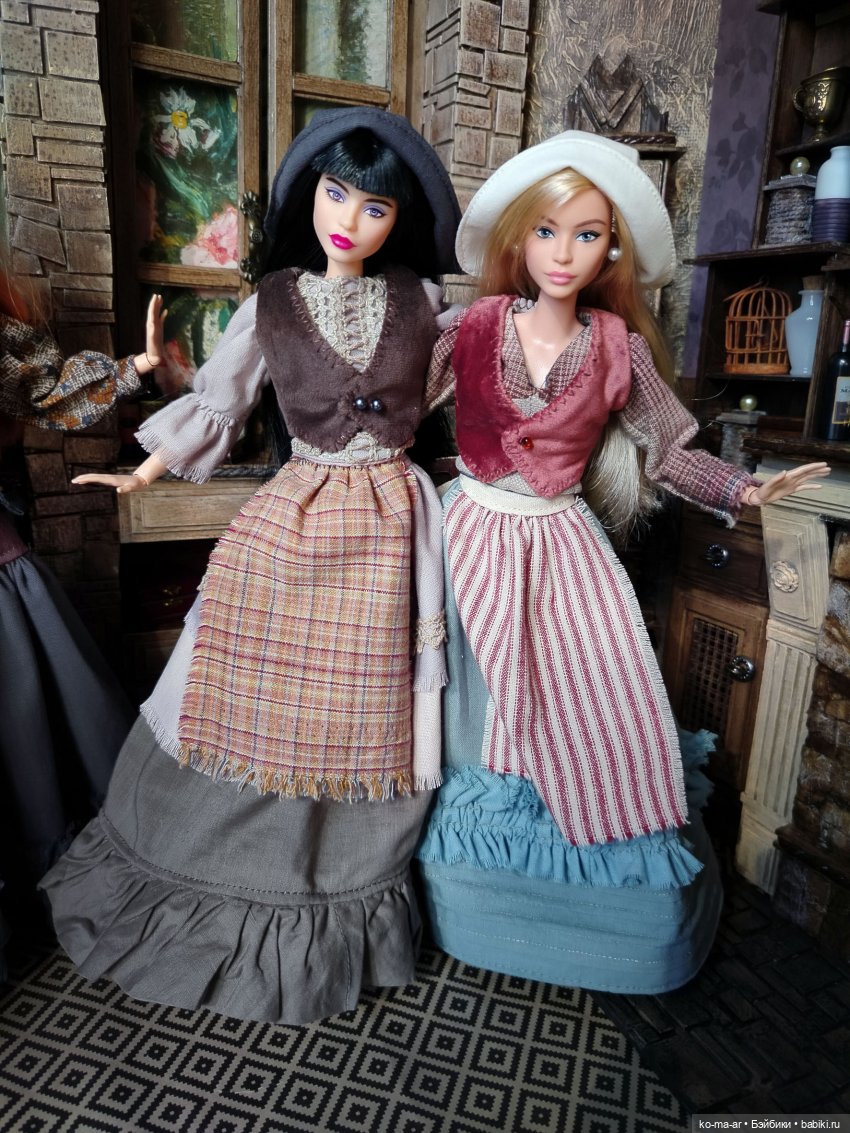 Барышни-крестьянки — Одежда и обувь для кукол своими руками: фото