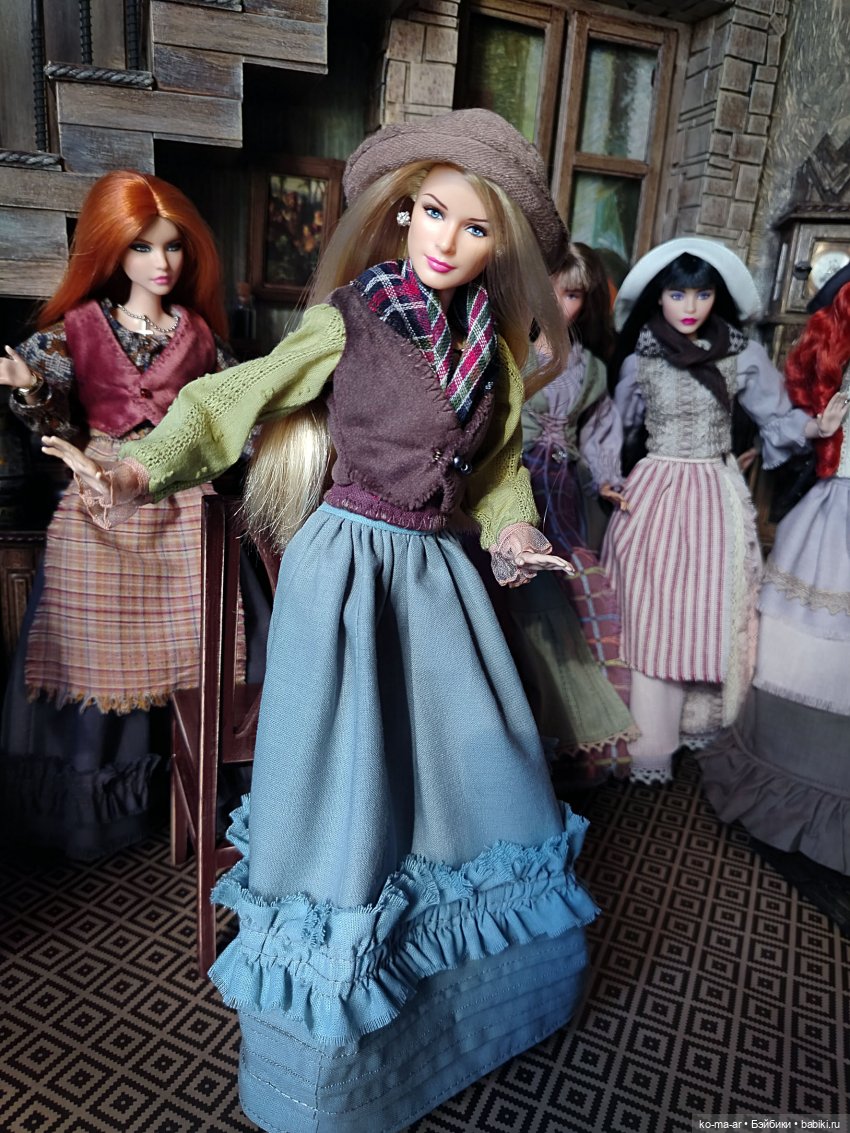 Барышни-крестьянки — Одежда и обувь для кукол своими руками: фото