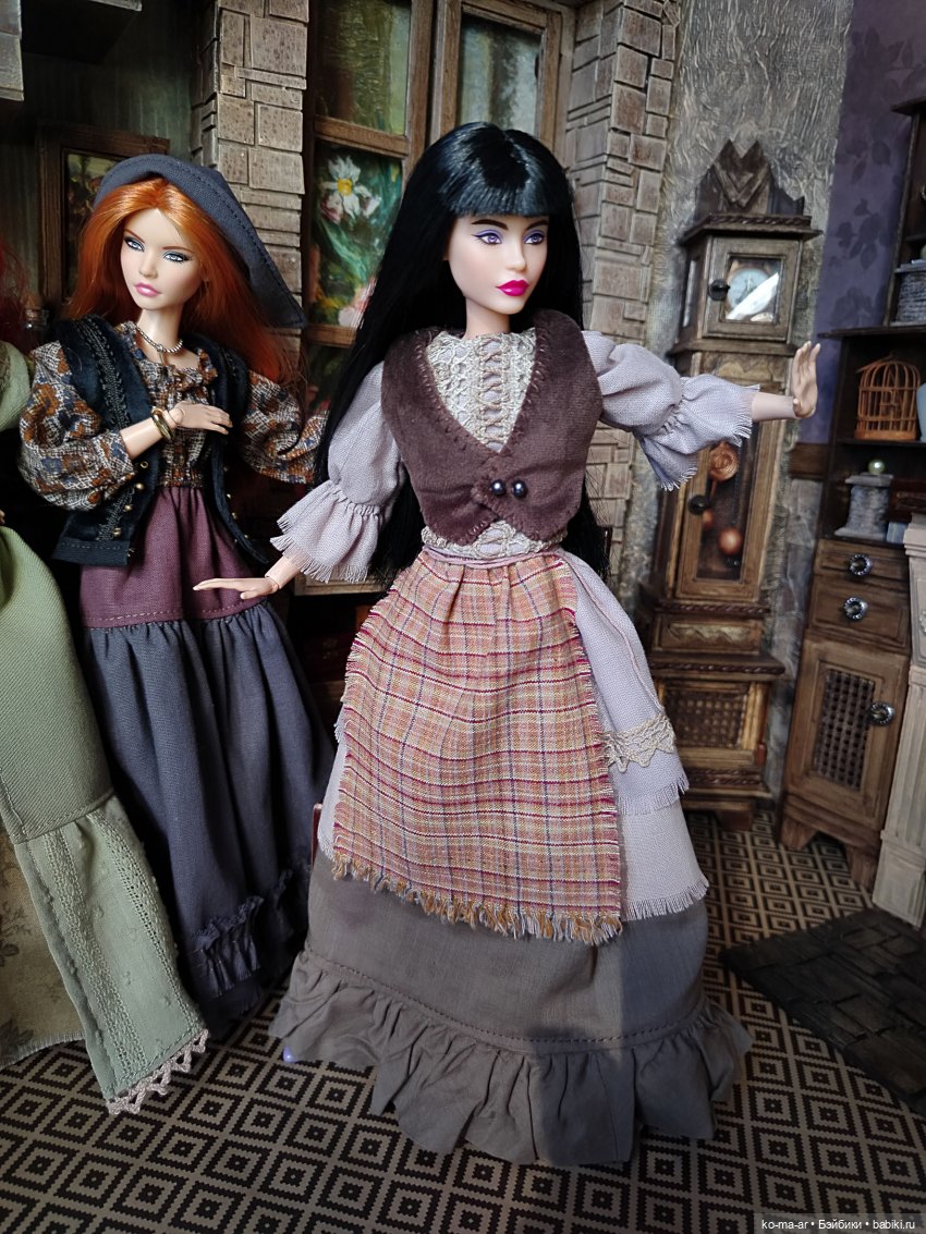 Барышни-крестьянки — Одежда и обувь для кукол своими руками: фото