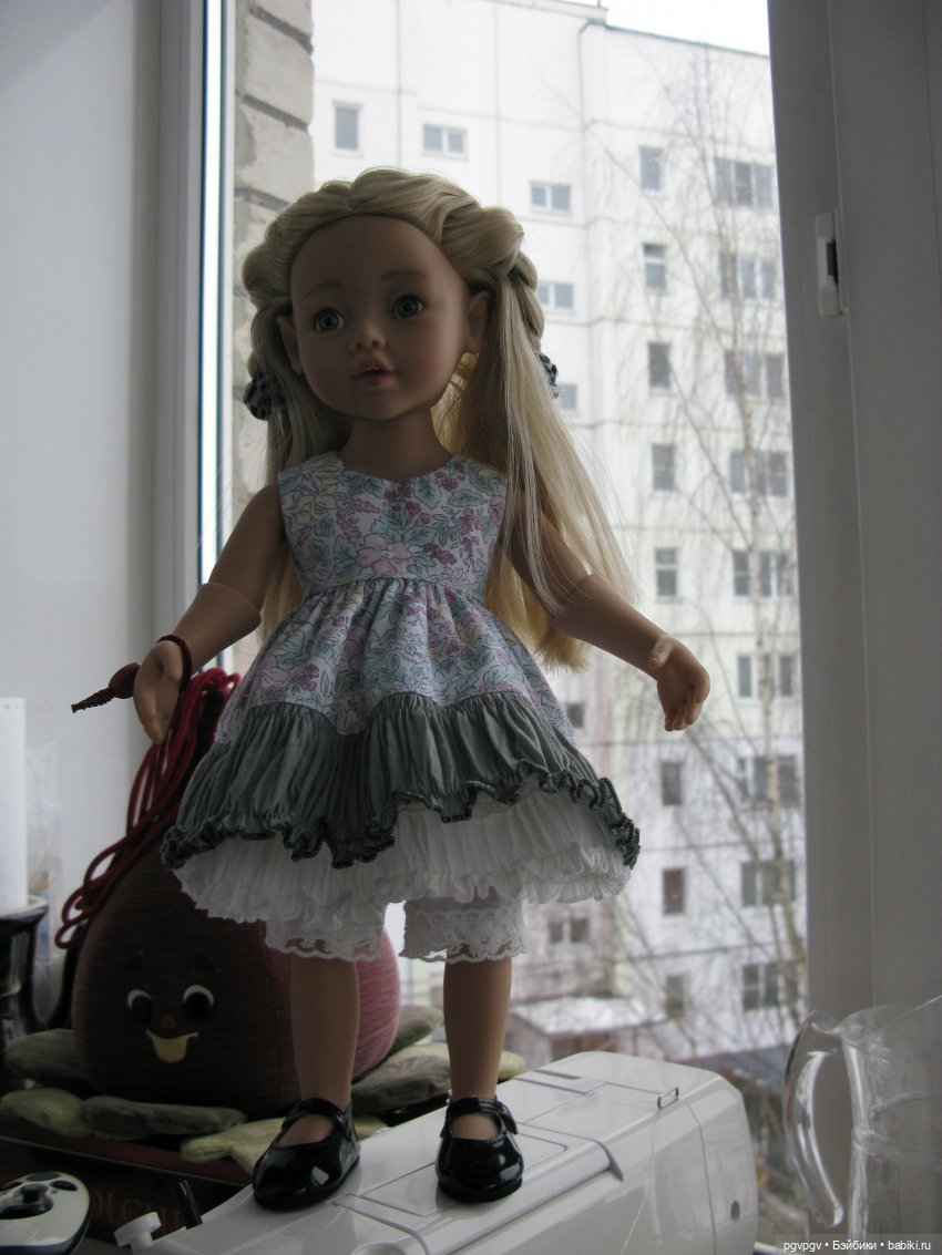 Платье для Зои — Одежда и обувь для кукол своими руками: фото (фото 4)