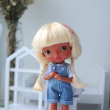 Джинсовые комбинезоны для Monst doll,Mzzm doll,Holala doll Джинсовые комбинезоны для Monst doll,Mzzm doll,Holala doll