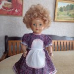 Немочка с шикарными волосами.