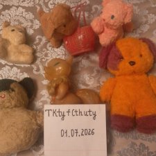 Лот мягких игрушек,цена  все.