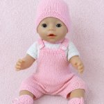 Комплект связанный спицами для Бэби Борн 43 см
