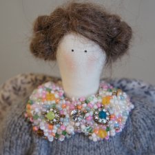 Авторская текстильная кукла Тильда