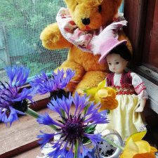 Мои летние кукольно-вазочно-цветочные пазлы