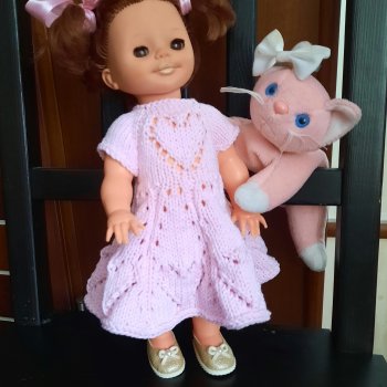 Совсем розовое платье💗