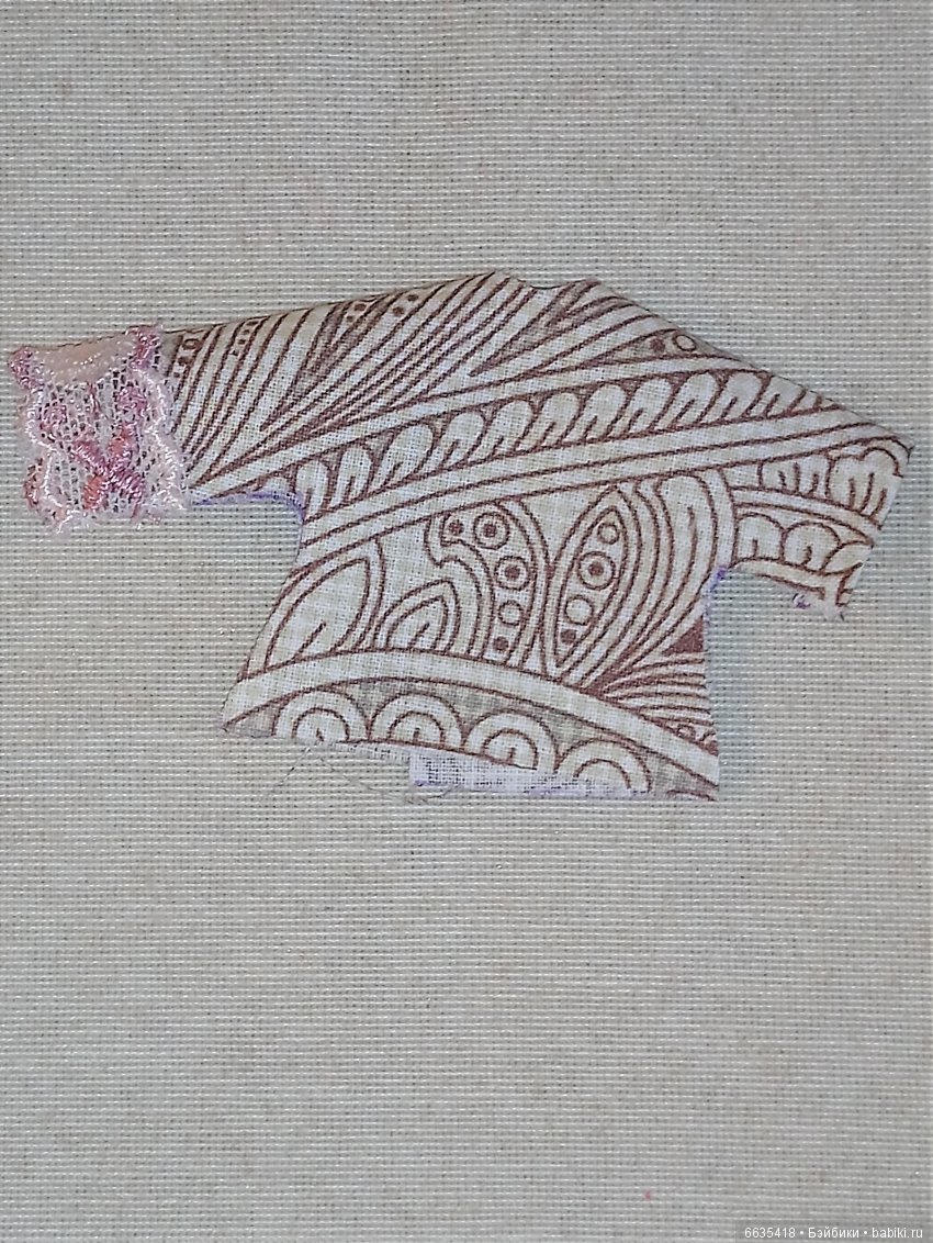 МК – «Как построить выкройку с цельнокроенным рукавом на кукол любого формата и телосложения». Часть 2