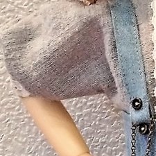 МК – «Как построить выкройку с цельнокроенным рукавом на кукол любого формата и телосложения». Часть 3