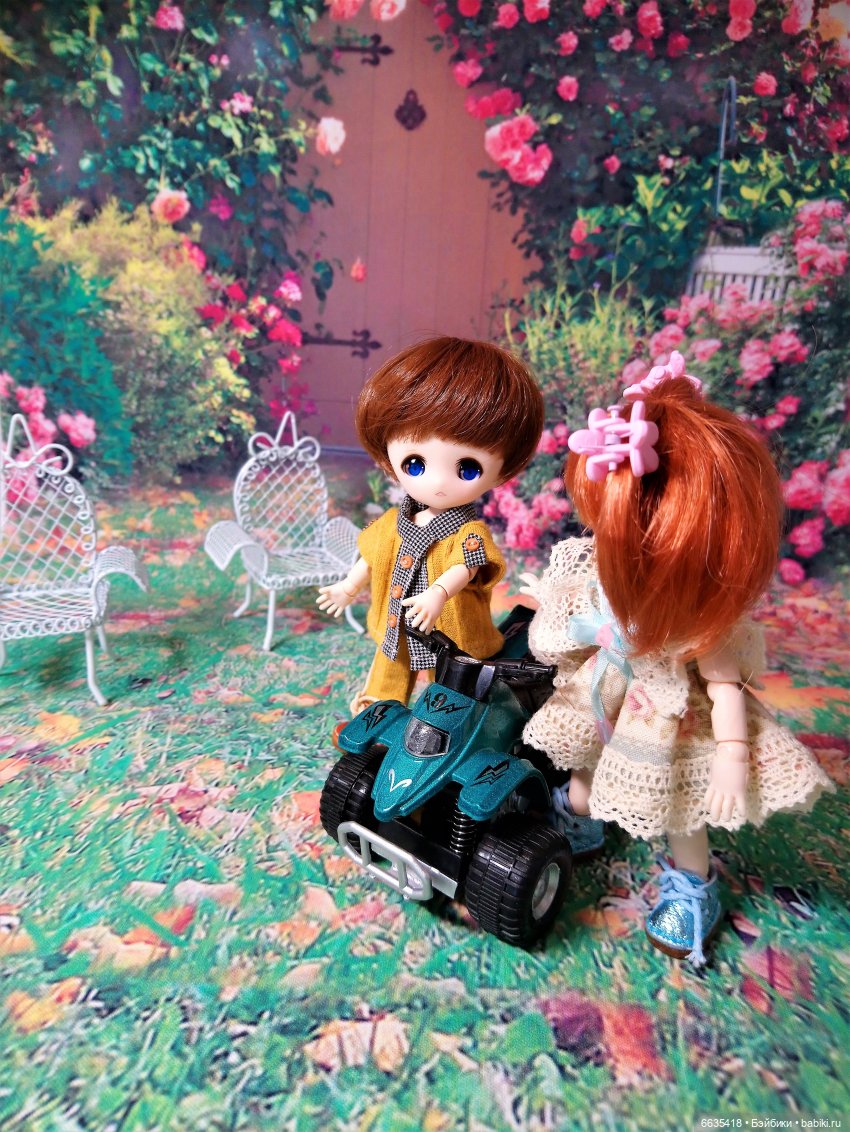 Зарисовка из жизни моих кукол Ob11. «Квадроцикл»