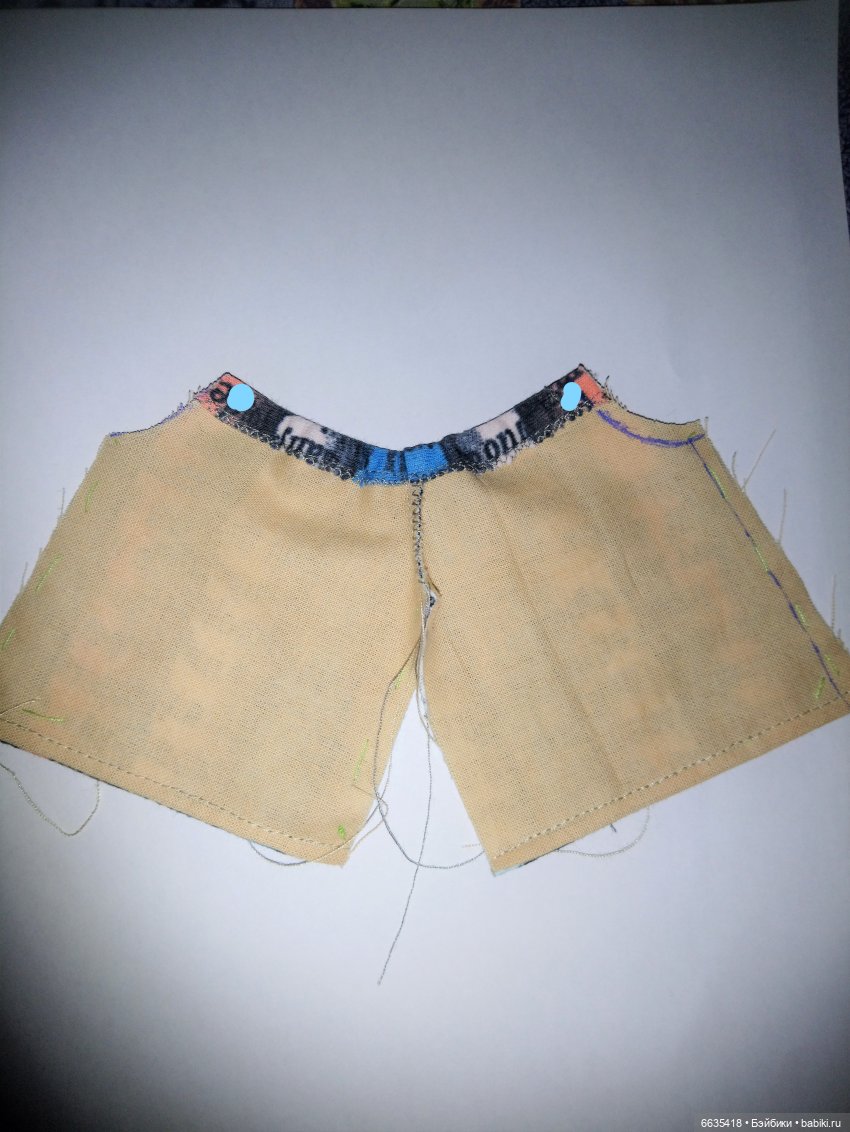 МК «Шьем костюмчик для кукол ростом 15-17 см». ЧАСТЬ 1 - «Шьем брючки»