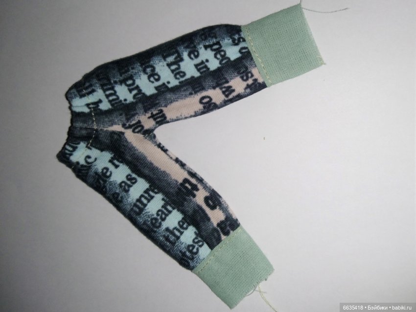 МК «Шьем костюмчик для кукол ростом 15-17 см». ЧАСТЬ 1 - «Шьем брючки»