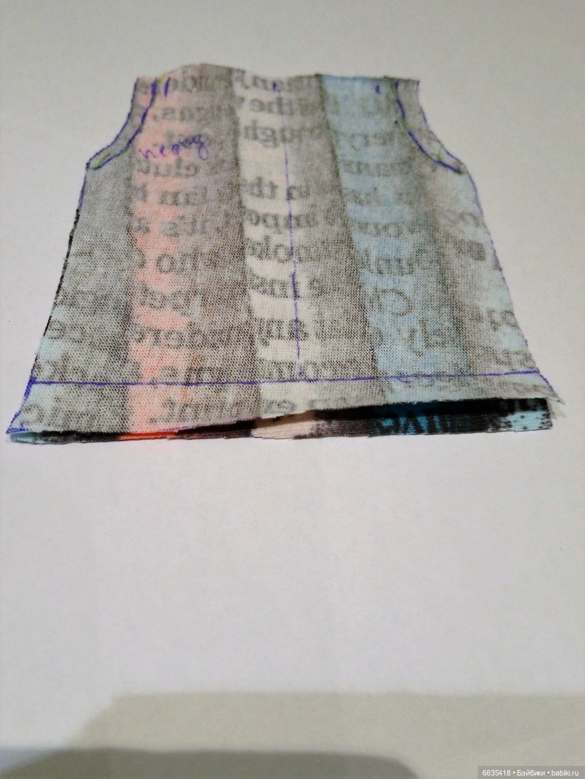 МК «Шьем костюмчик для кукол ростом 15-17 см». ЧАСТЬ 1 - «Шьем брючки» (фото 3)