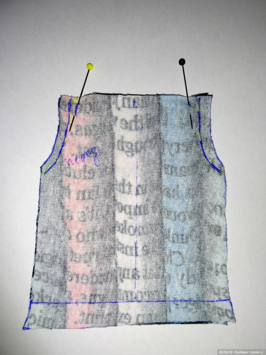 МК «Шьем костюмчик для кукол ростом 15-17 см». ЧАСТЬ 1 - «Шьем брючки» (фото 5)