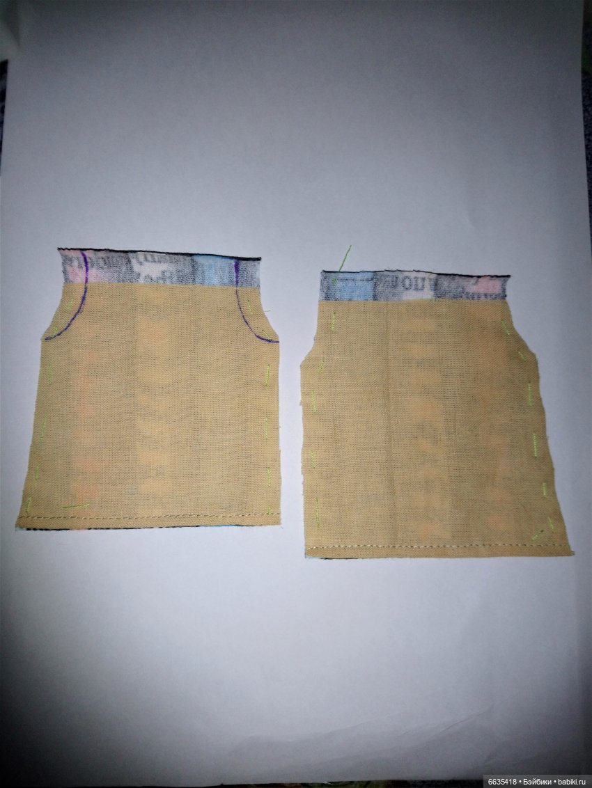 МК «Шьем костюмчик для кукол ростом 15-17 см». ЧАСТЬ 1 - «Шьем брючки»