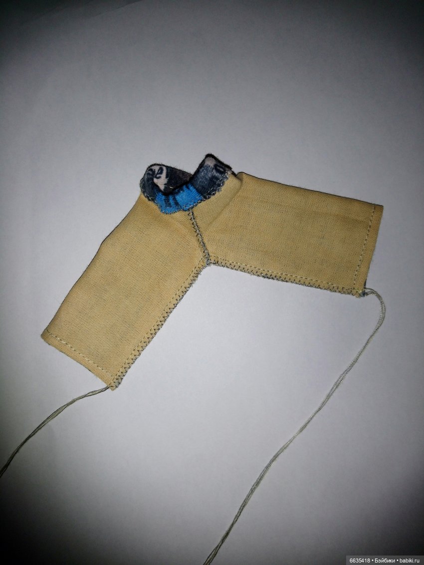 МК «Шьем костюмчик для кукол ростом 15-17 см». ЧАСТЬ 1 - «Шьем брючки»