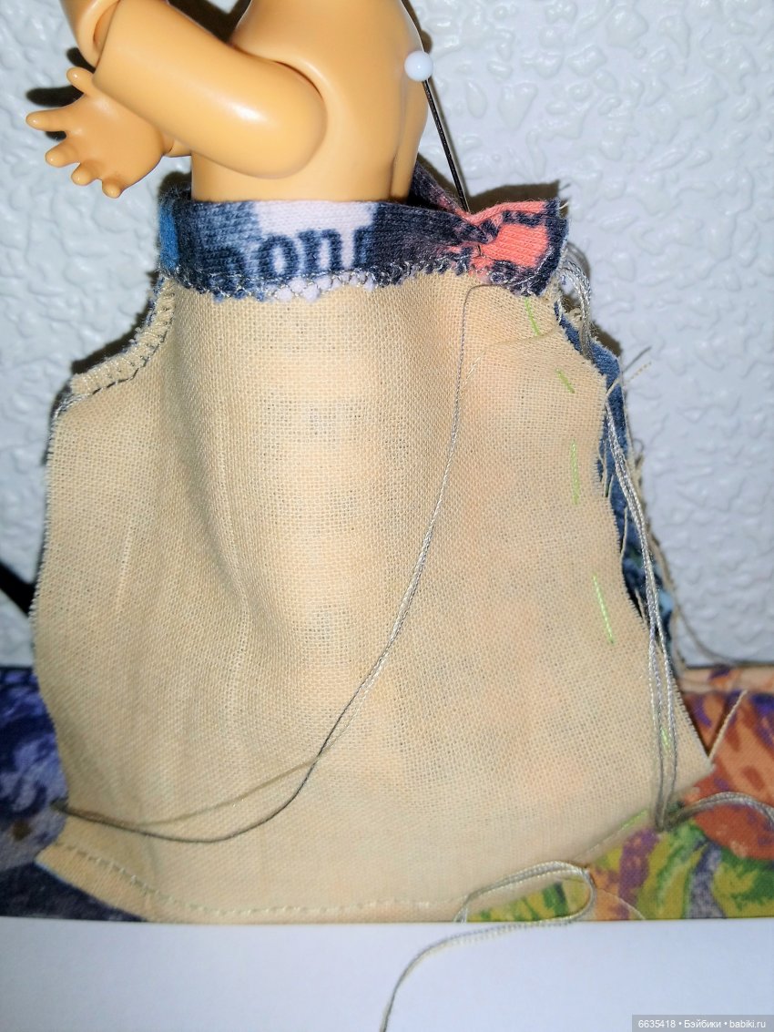 МК «Шьем костюмчик для кукол ростом 15-17 см». ЧАСТЬ 1 - «Шьем брючки»