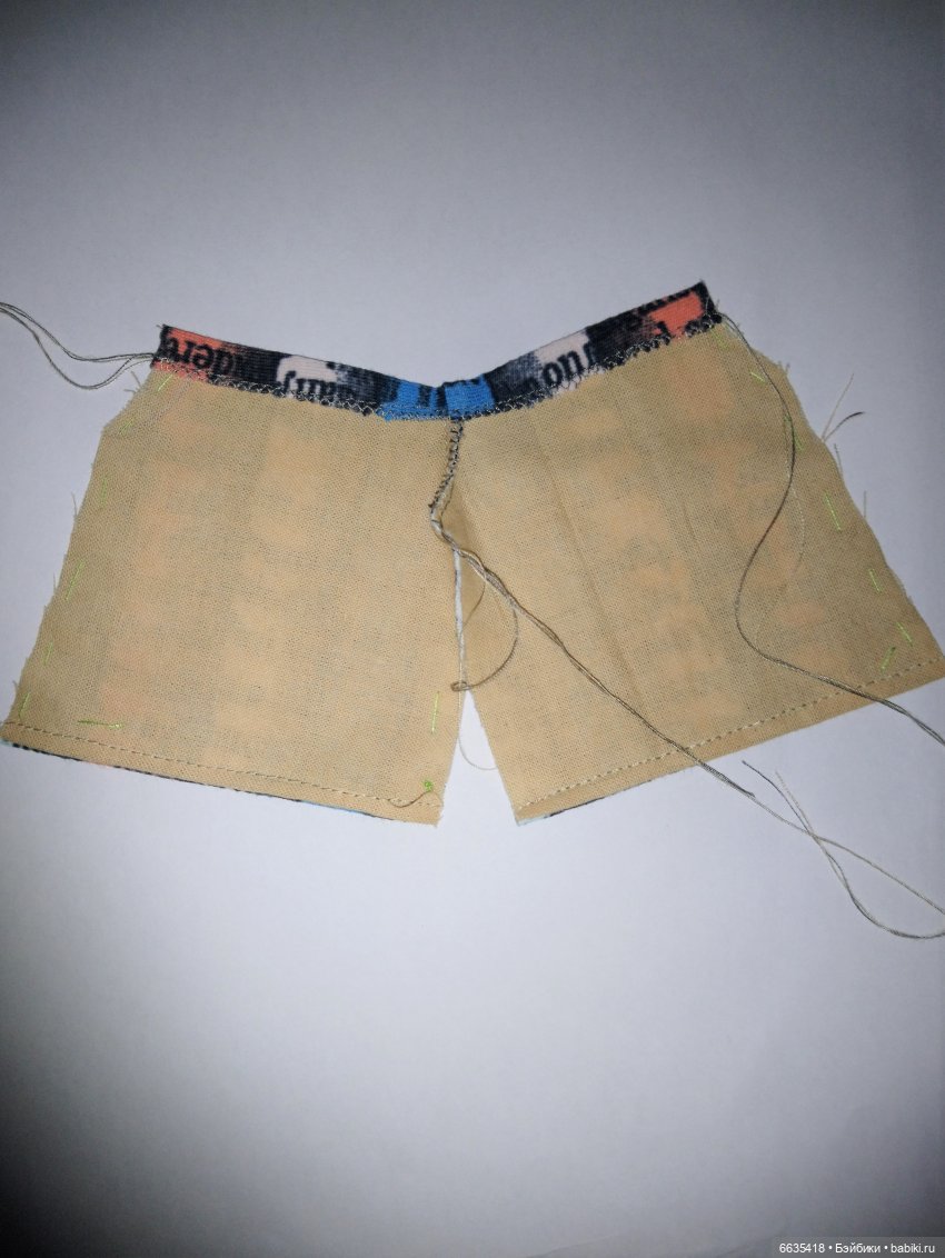 МК «Шьем костюмчик для кукол ростом 15-17 см». ЧАСТЬ 1 - «Шьем брючки»