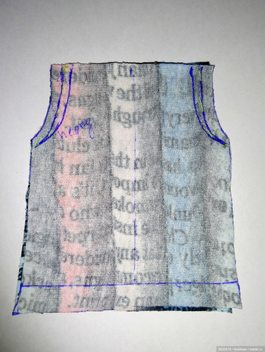 МК «Шьем костюмчик для кукол ростом 15-17 см». ЧАСТЬ 1 - «Шьем брючки» (фото 6)