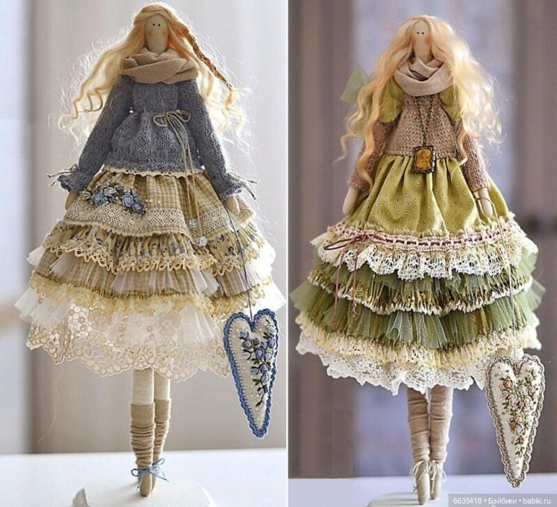 Текстильные куклы в русском стиле. Пара.