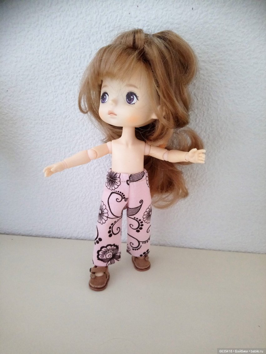 МК «Создаем выкройку брючек для кукол XIAOMI MONST» (фото 7)