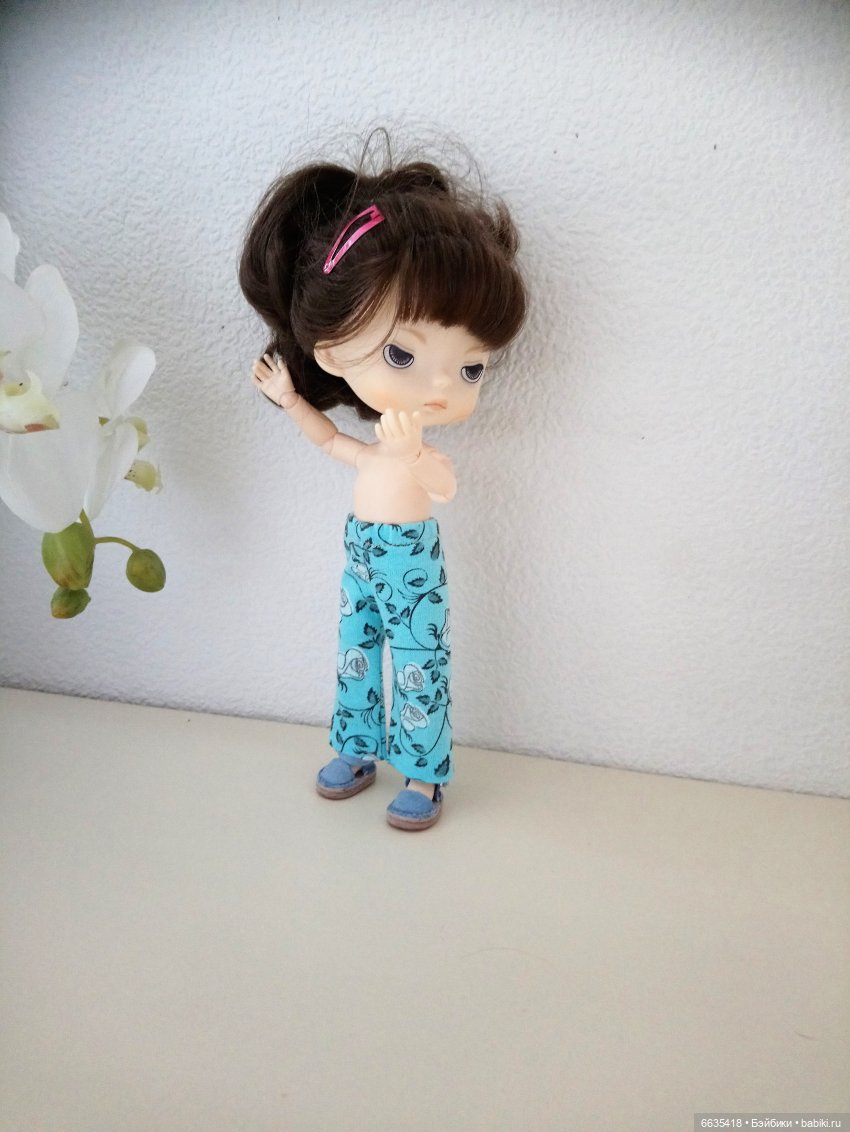 МК «Создаем выкройку брючек для кукол XIAOMI MONST»