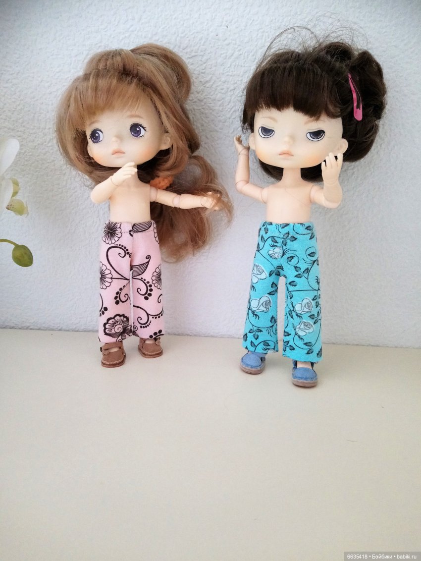 МК «Создаем выкройку брючек для кукол XIAOMI MONST»