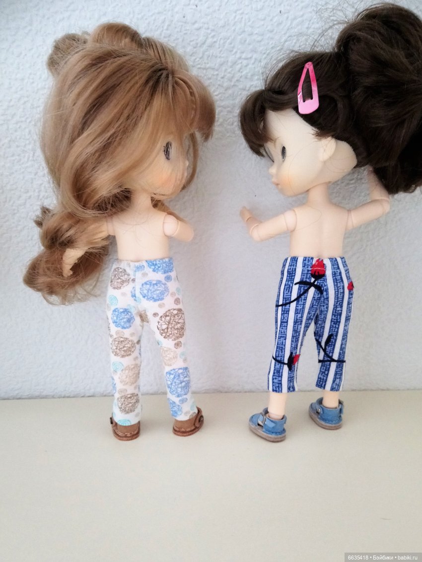 МК «Создаем выкройку брючек для кукол XIAOMI MONST» (фото 6)