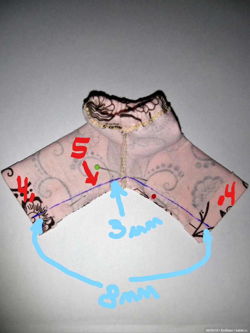 МК «Создаем выкройку брючек для кукол XIAOMI MONST»