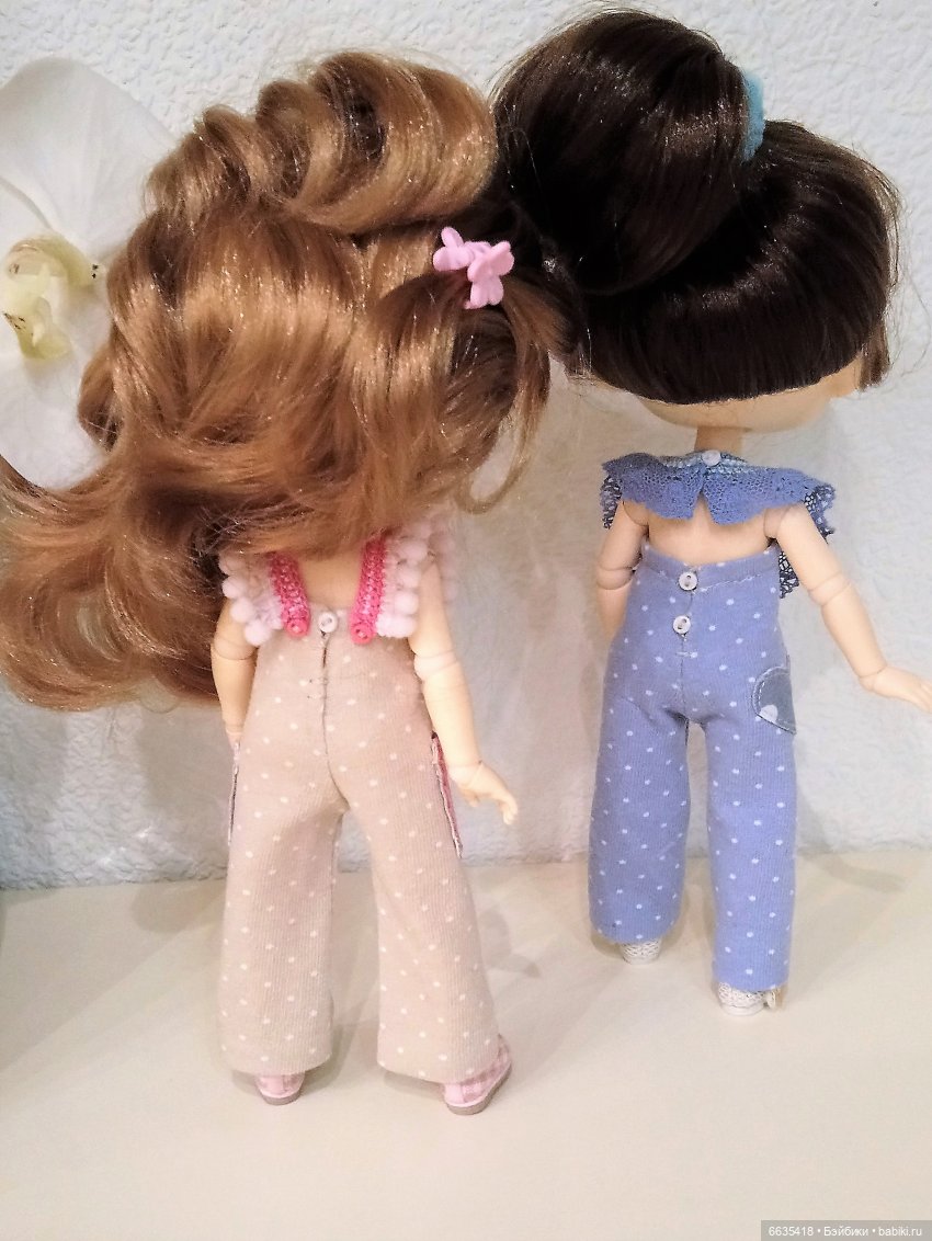 МК «Создаем выкройку комбинезончика с застежкой на спинке для кукол XIAOMI MONST»