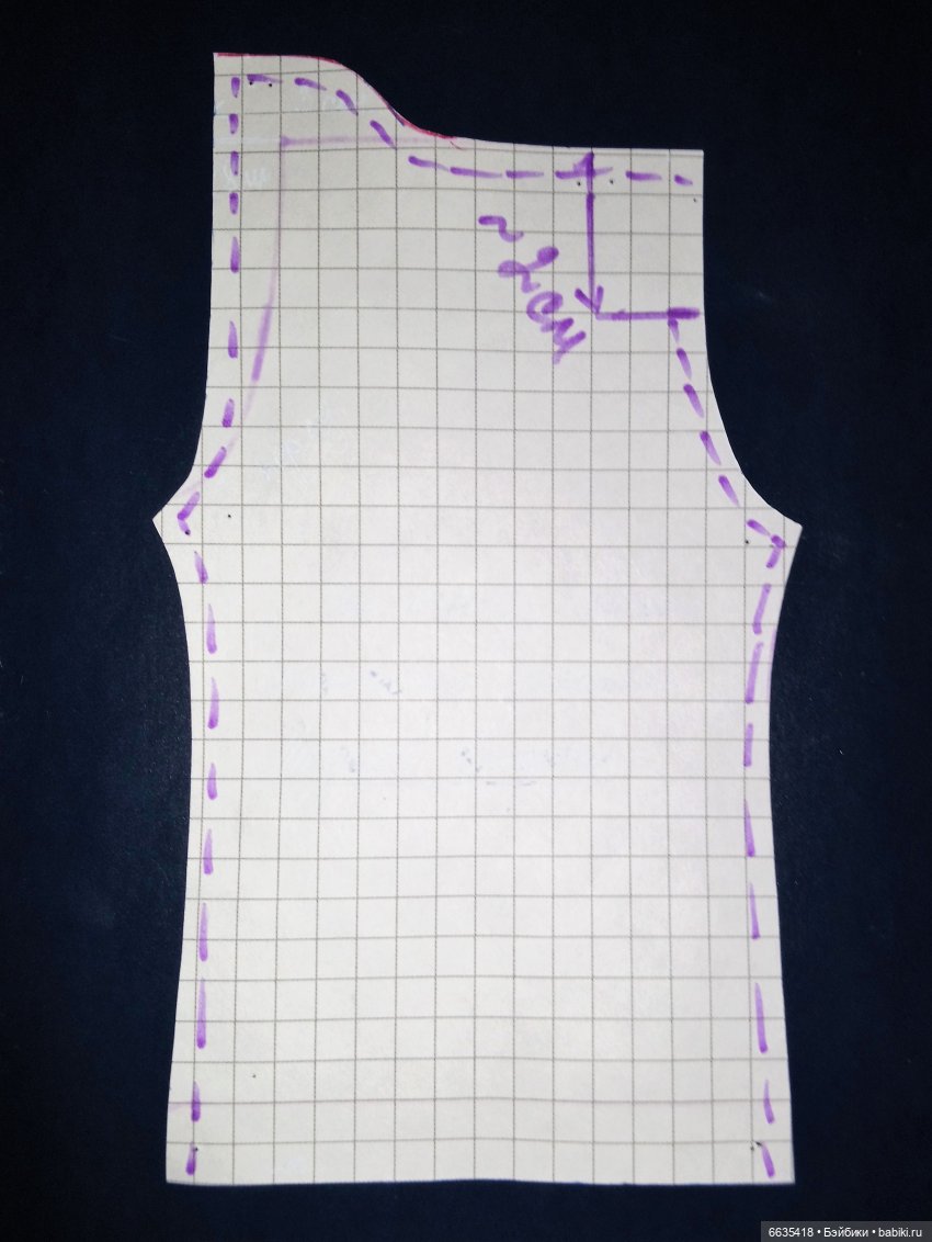 МК «Создаем выкройку комбинезончика с застежкой на спинке для кукол XIAOMI MONST» (фото 8)