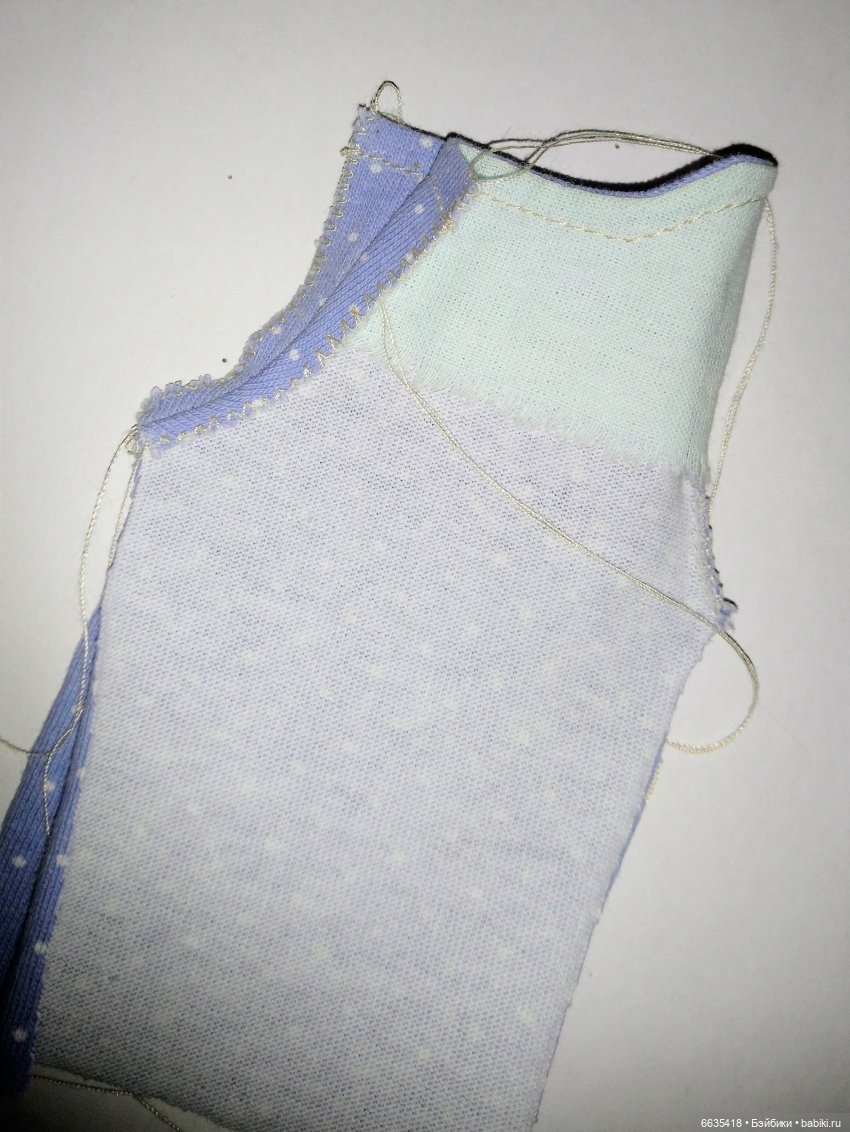 МК «Создаем выкройку комбинезончика с застежкой на спинке для кукол XIAOMI MONST»