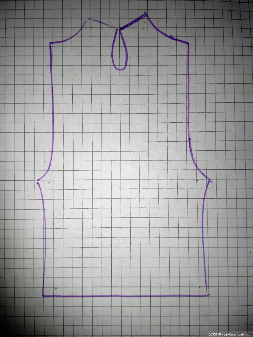 МК «Создаем выкройку комбинезончика с застежкой на спинке для кукол XIAOMI MONST» (фото 4)