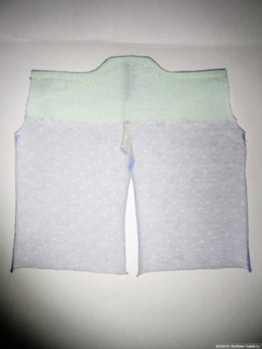 МК «Создаем выкройку комбинезончика с застежкой на спинке для кукол XIAOMI MONST» (фото 9)