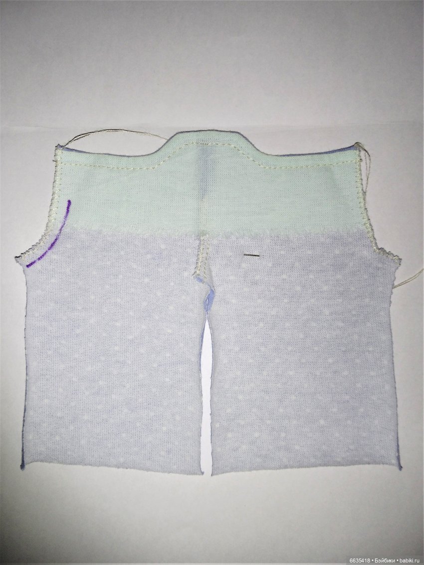 МК «Создаем выкройку комбинезончика с застежкой на спинке для кукол XIAOMI MONST»