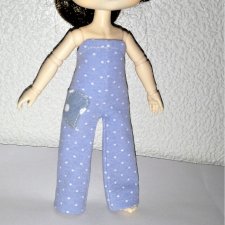 МК «Создаем выкройку комбинезончика с застежкой на спинке для кукол XIAOMI MONST»