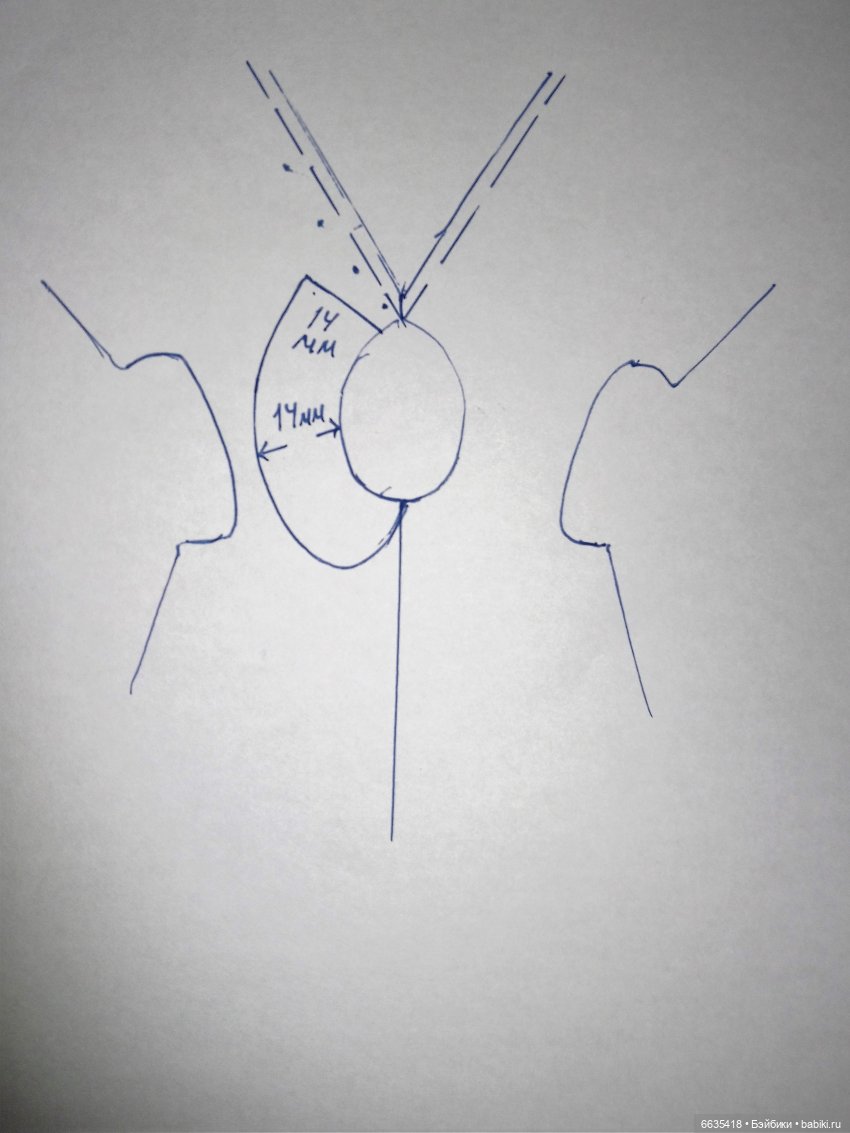 МК «Как сшить топ с воротничком для кукол XIAOMI MONST» (фото 5)