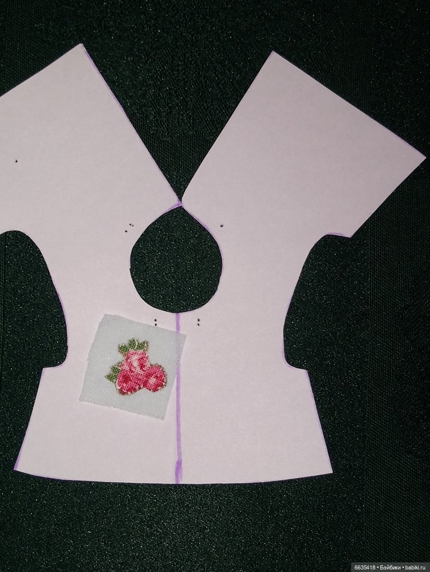 МК «Аппликация в одежде кукол»