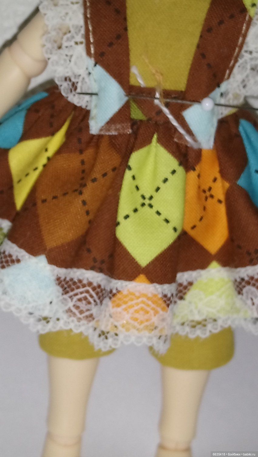 МК «Последовательность операций при пошиве сарафанчика для кукол»