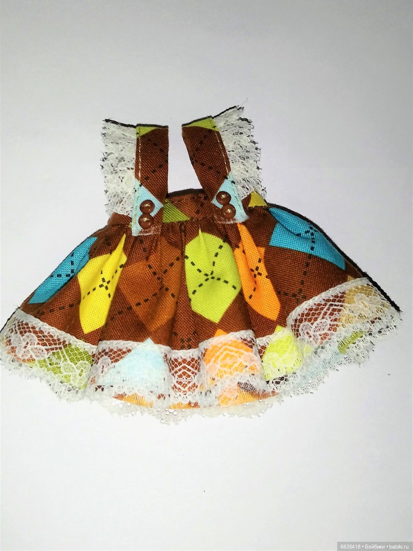 МК «Последовательность операций при пошиве сарафанчика для кукол»