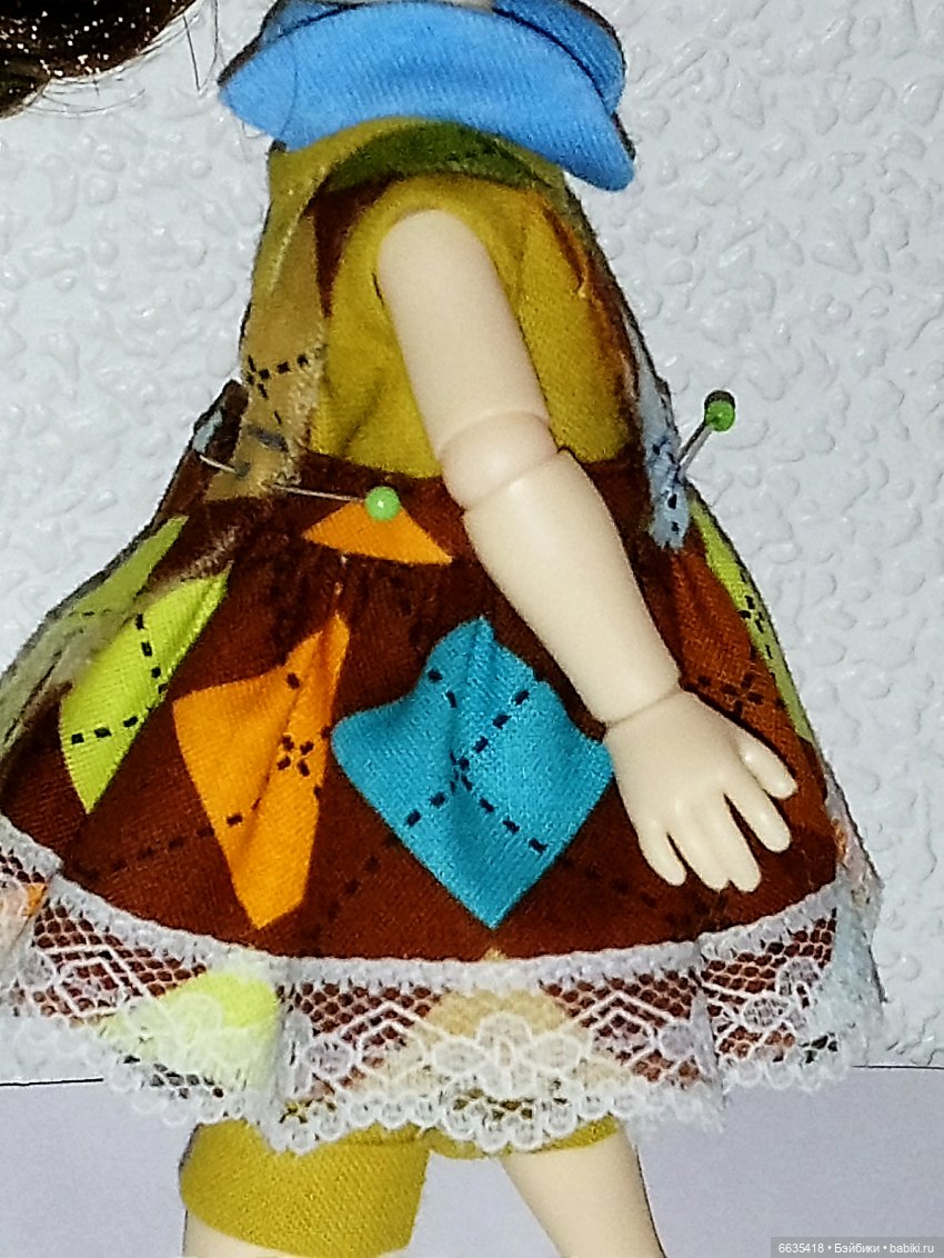 МК «Последовательность операций при пошиве сарафанчика для кукол»