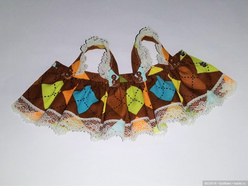 МК «Последовательность операций при пошиве сарафанчика для кукол»