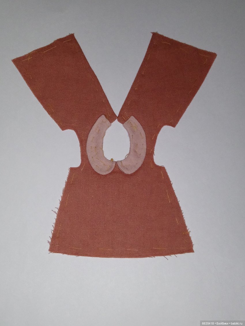 МК «Цельнокройное платье с втачным рукавом для кукол XIAOMI MONST». Часть 1 (фото 7)