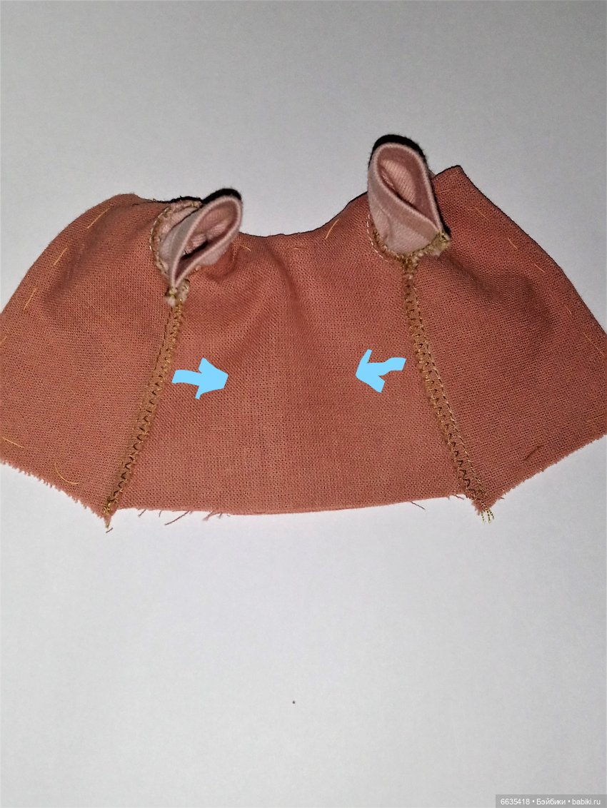 МК «Цельнокройное платье с втачным рукавом для кукол XIAOMI MONST». Часть 1