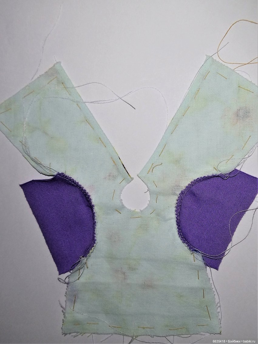 МК «Цельнокройное платье с втачным рукавом для кукол XIAOMI MONST». Часть 2