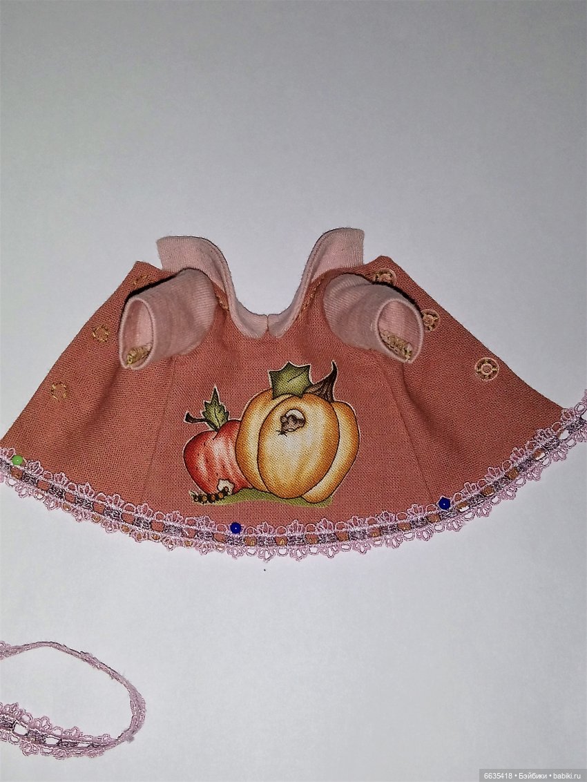 МК «Цельнокройное платье с втачным рукавом для кукол XIAOMI MONST». Часть 3 (фото 4)