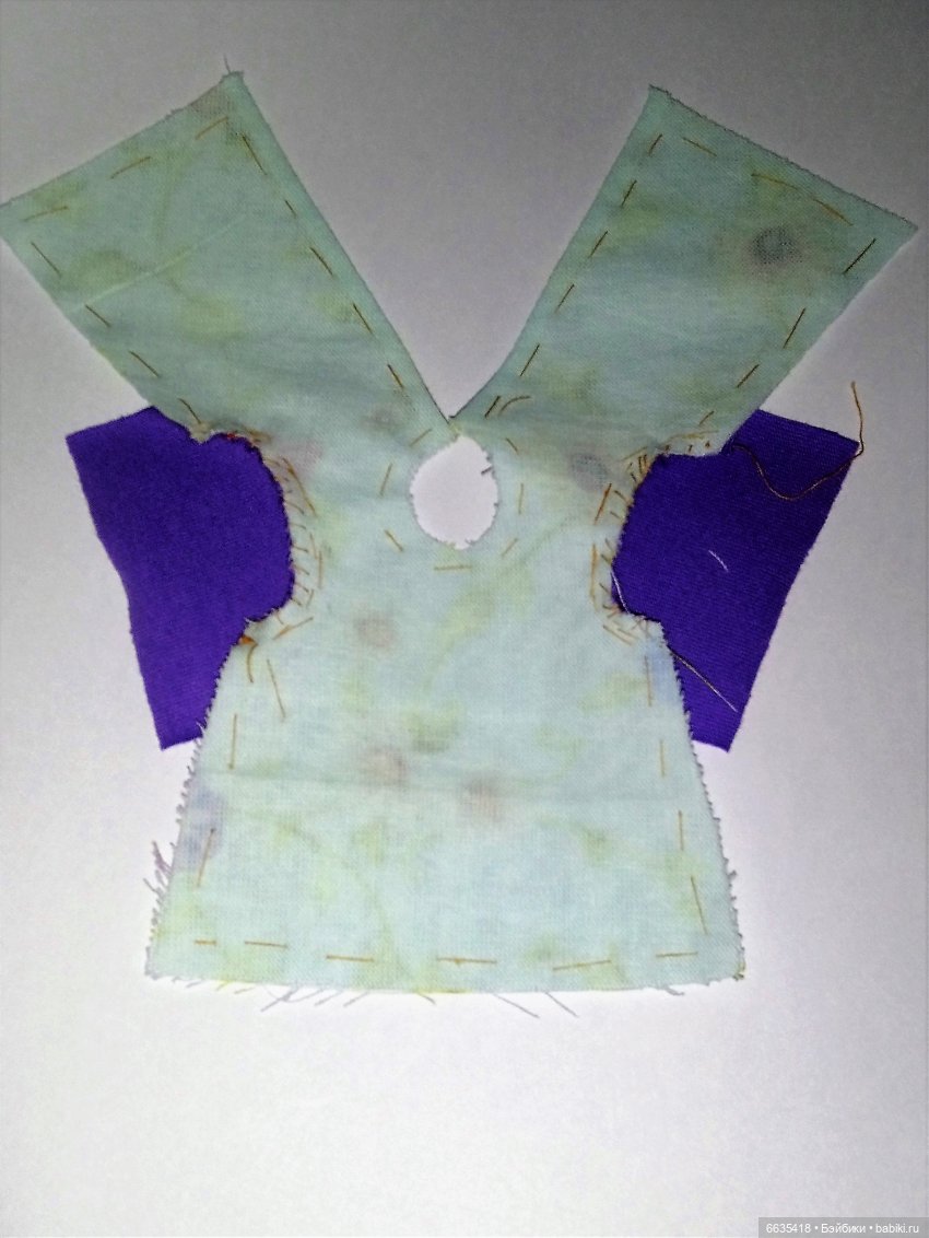 МК «Цельнокройное платье с втачным рукавом для кукол XIAOMI MONST». Часть 2 (фото 10)